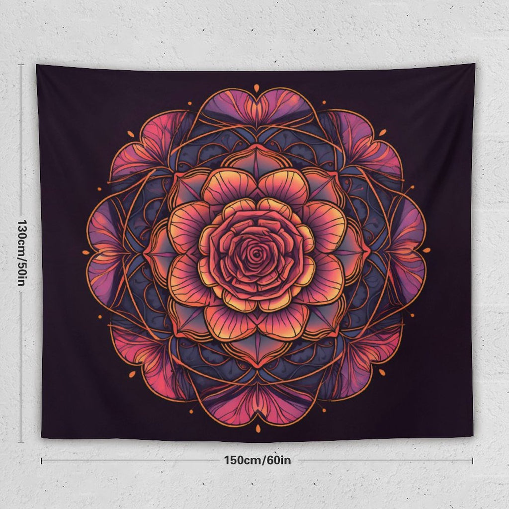 Tapiz de pared de rosas