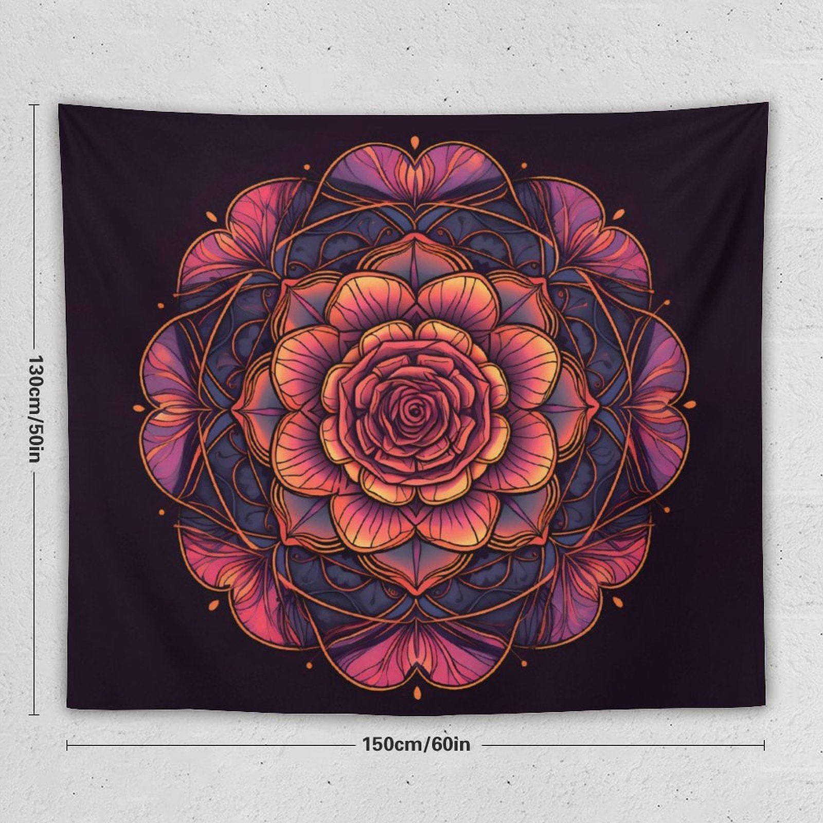 Tapiz de pared de rosas