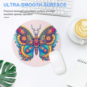 Butterfly Round Mouse Pad