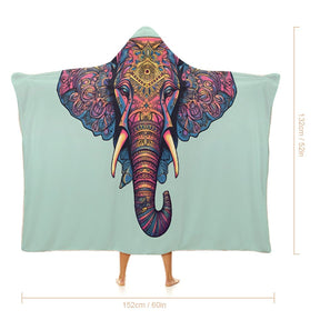 Elephant Hooded Blanket