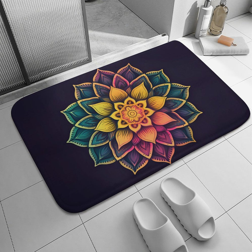 Lotus Coral Velvet Rug