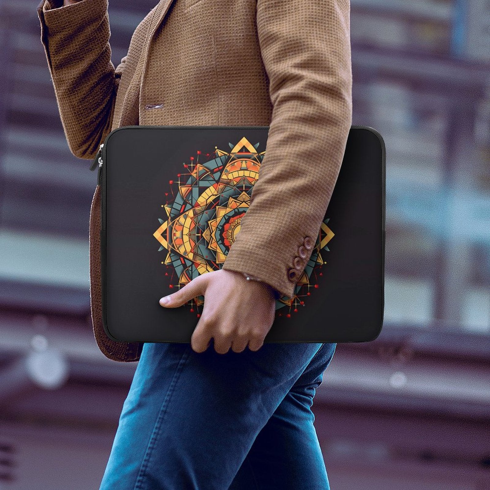 Funda geométrica para portátil