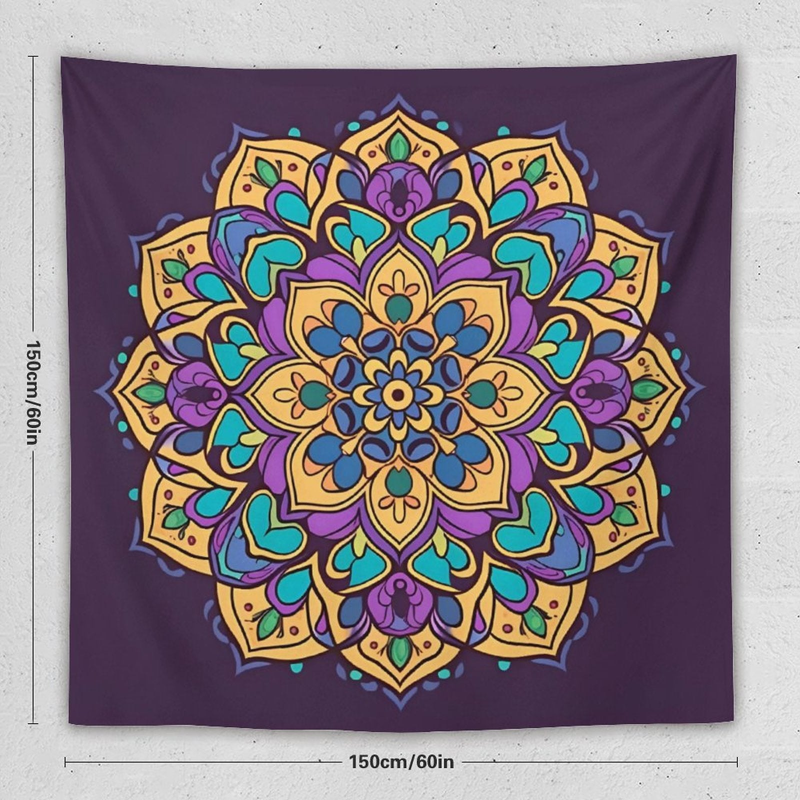 Tapiz de pared de flores