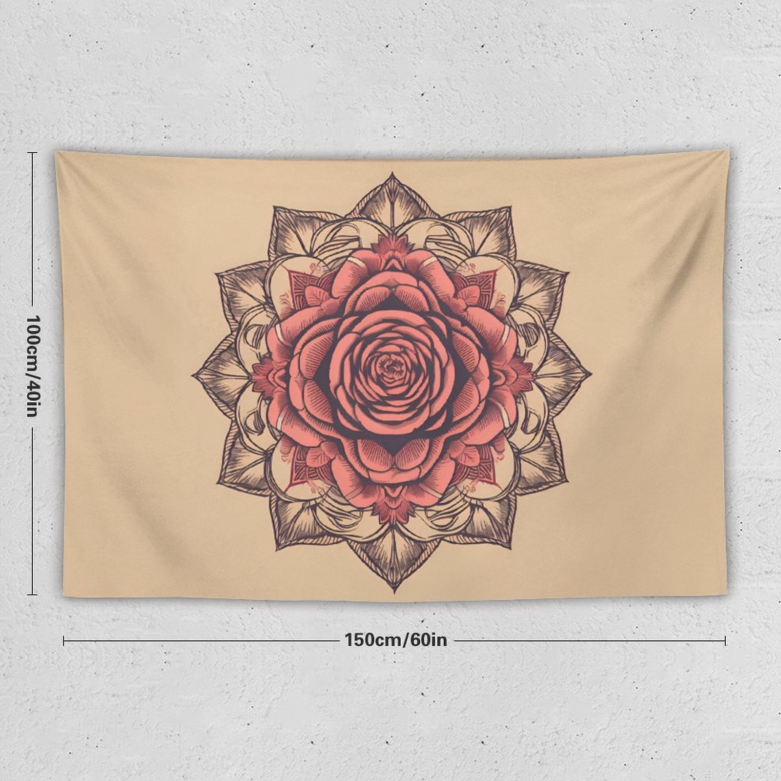 Rose Wall Tapestry