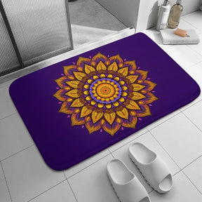 Sunflower Coral Velvet Rug