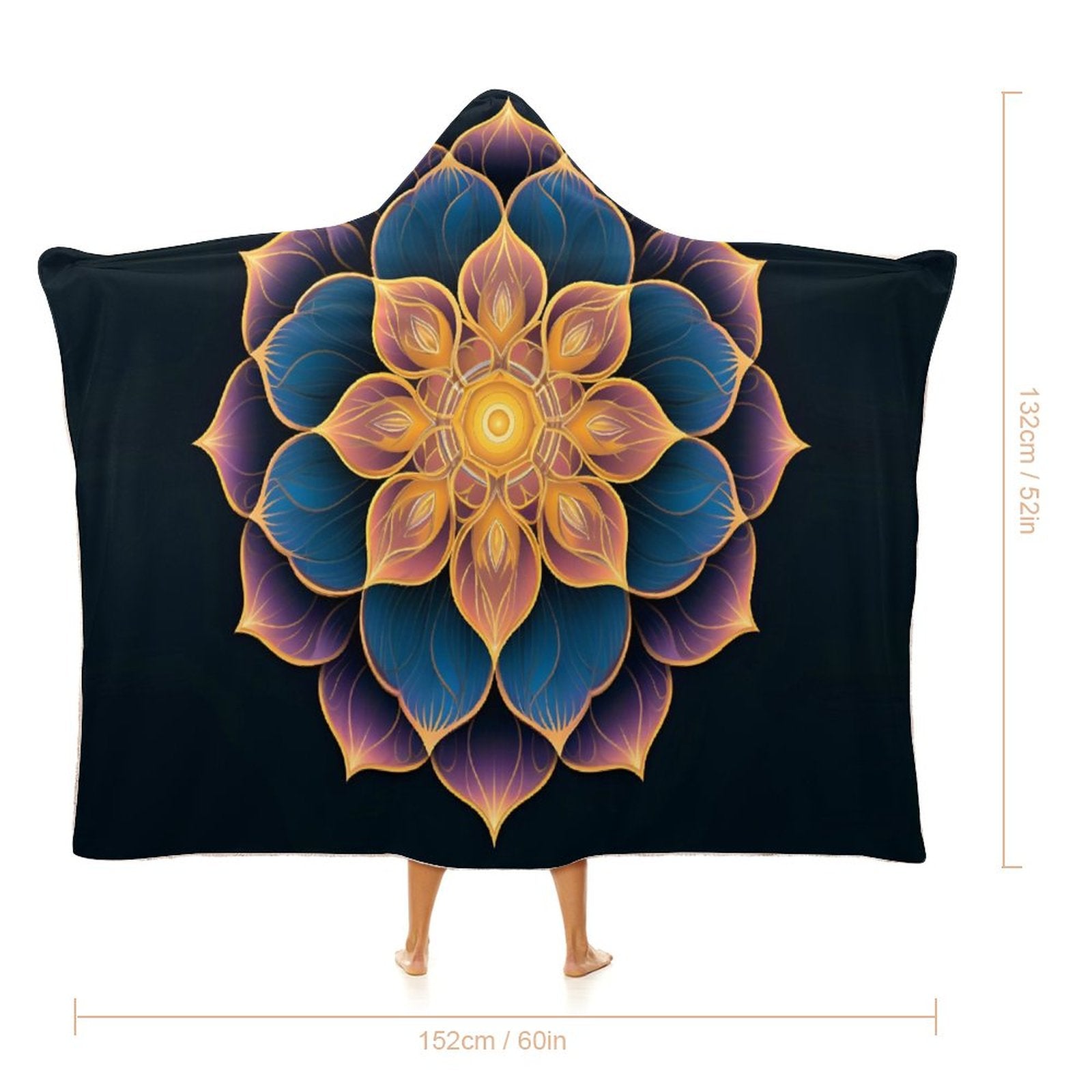 Lotus Hooded Blanket