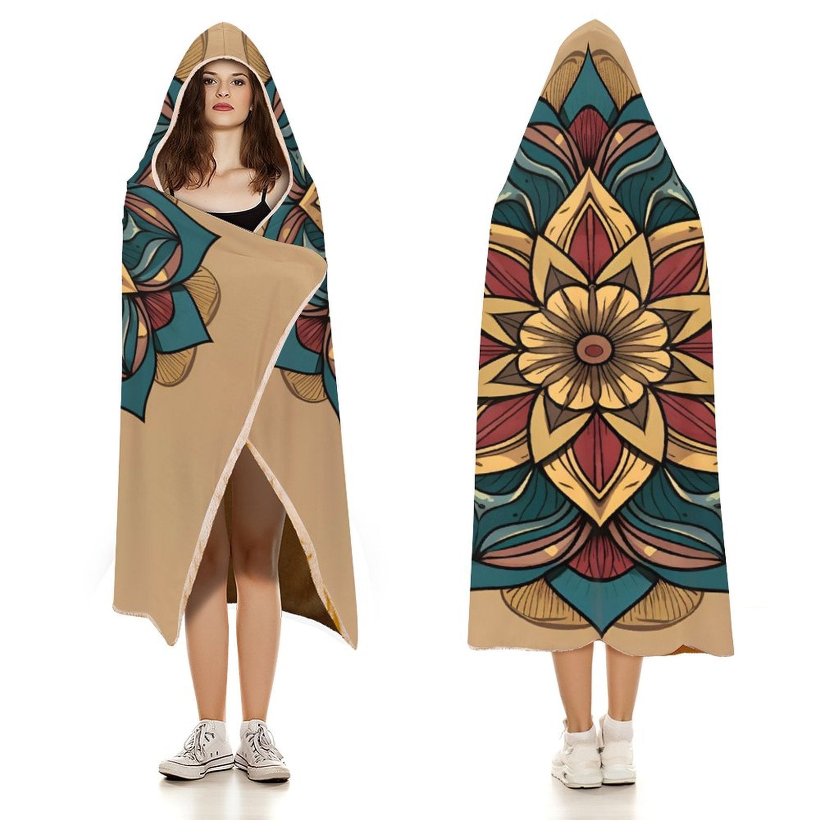 Lotus Hooded Blanket