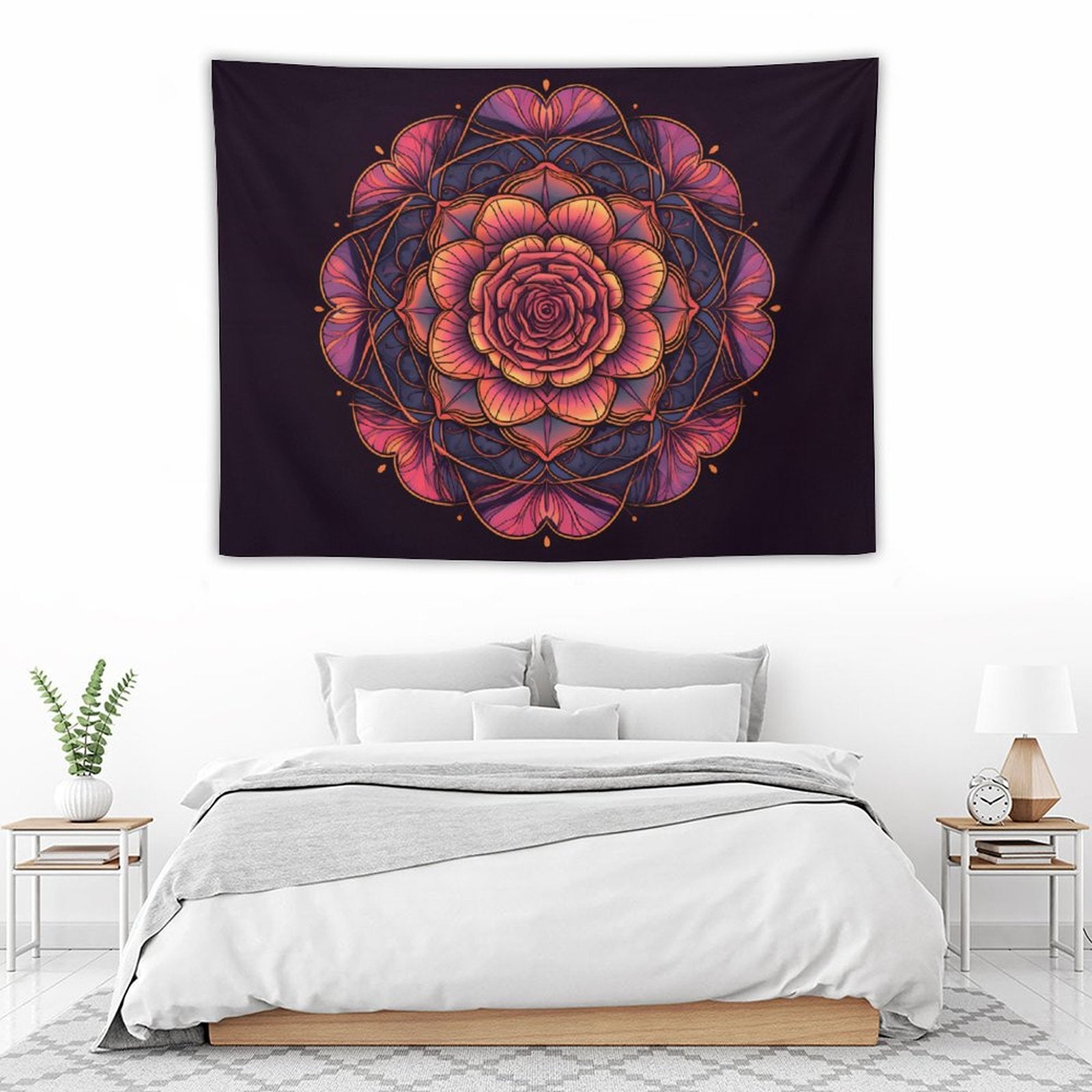 Tapiz de pared de rosas