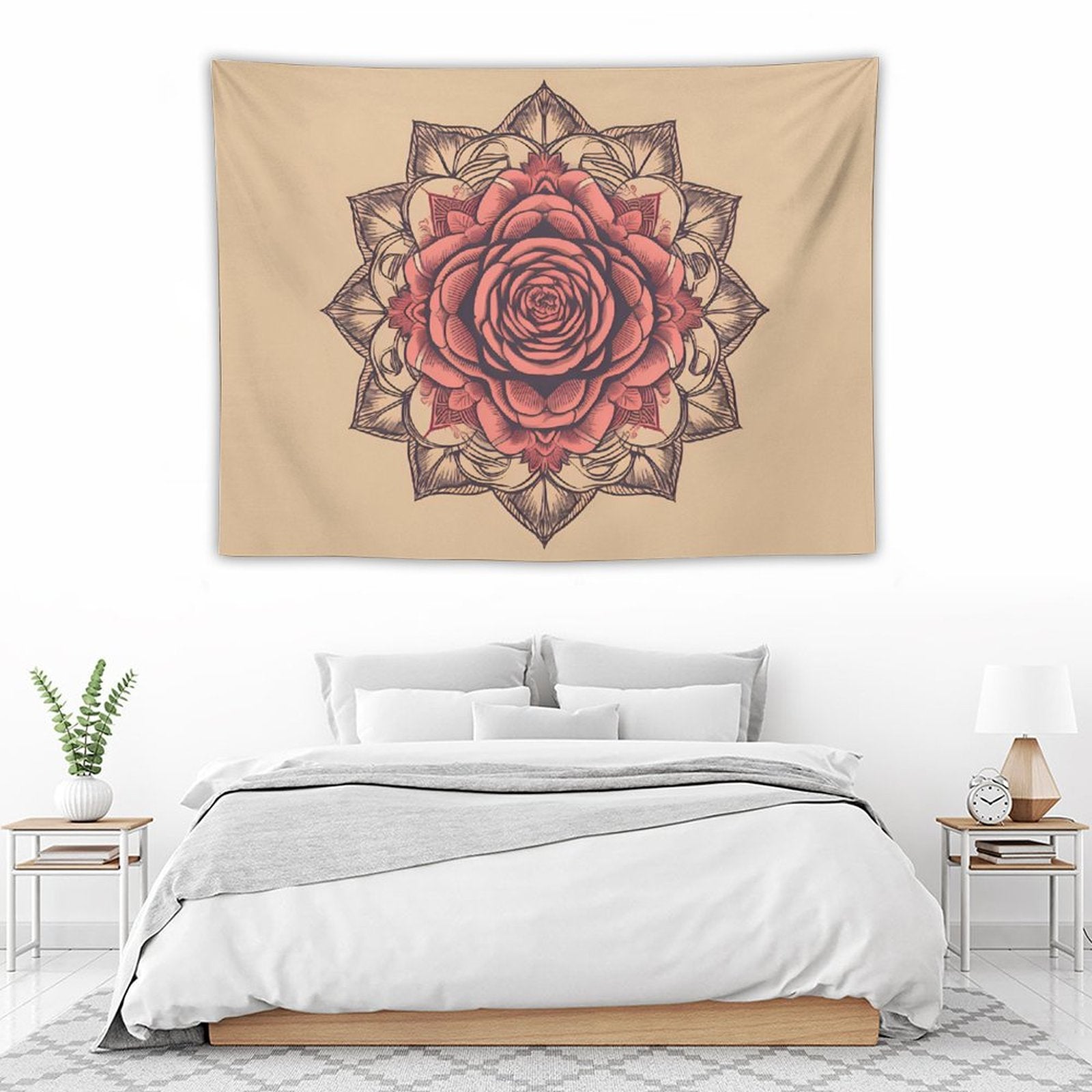Tapiz de pared de rosas