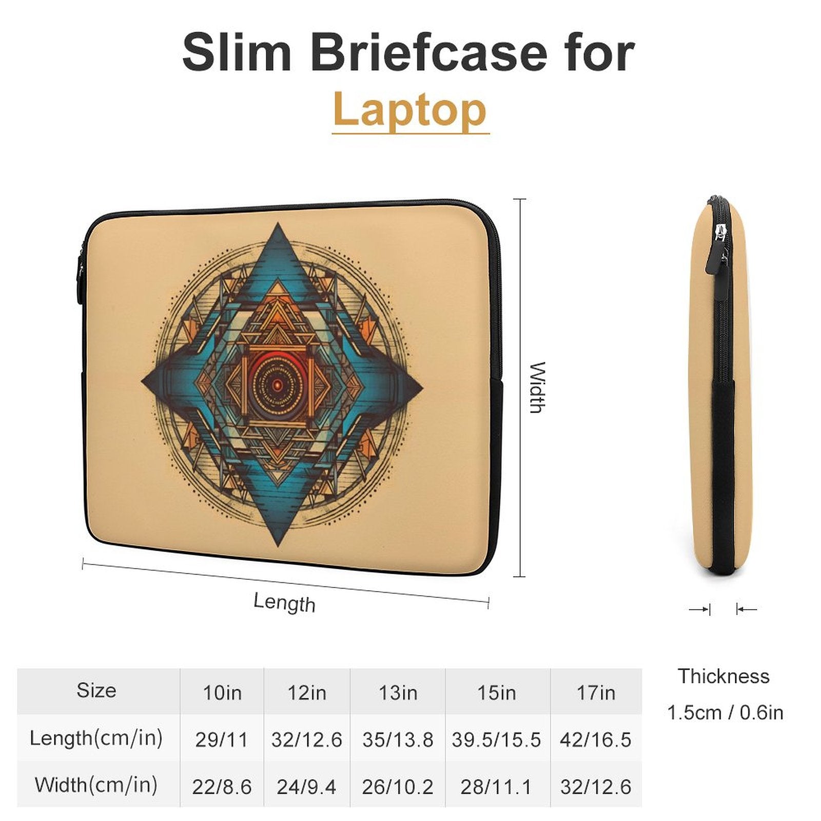 Geometric Laptop Sleeve