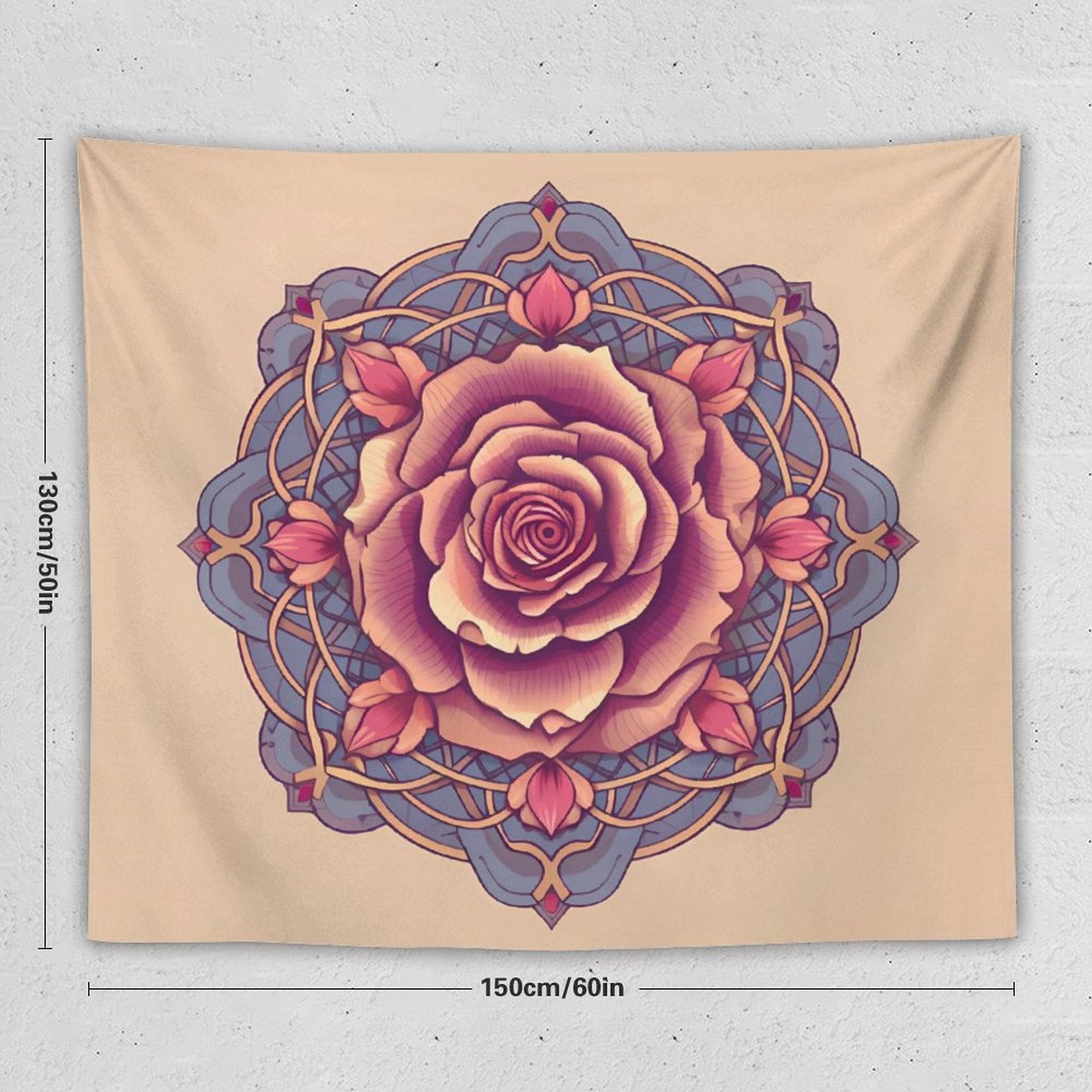 Tapiz de pared de rosas