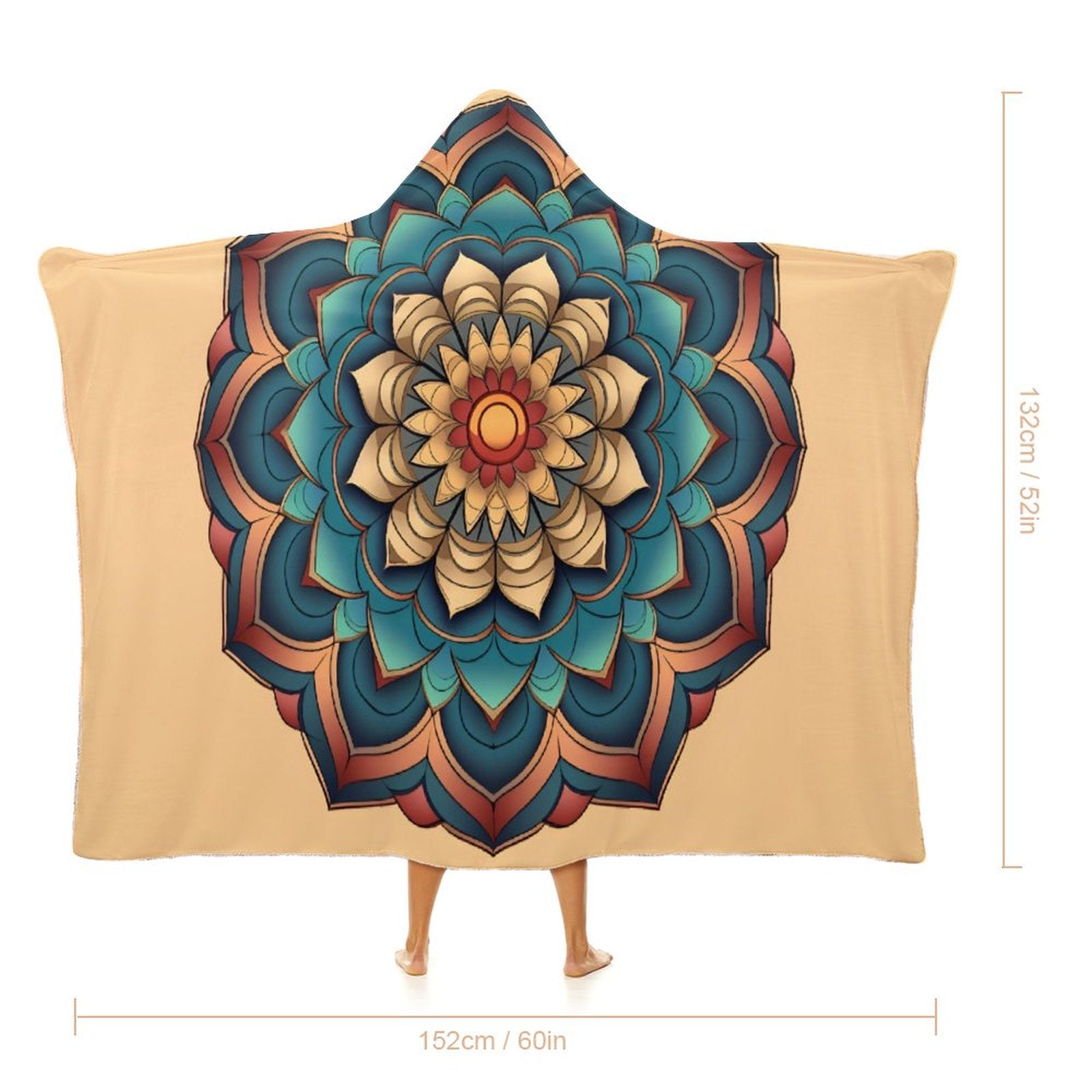 Manta con capucha Lotus
