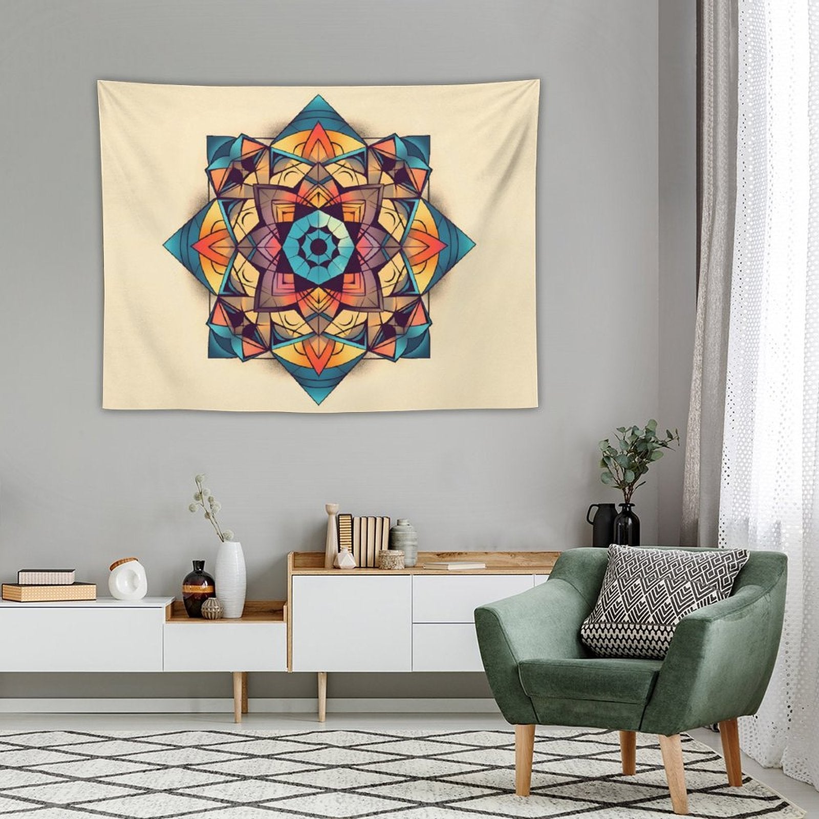 Geometric Wall Tapestry