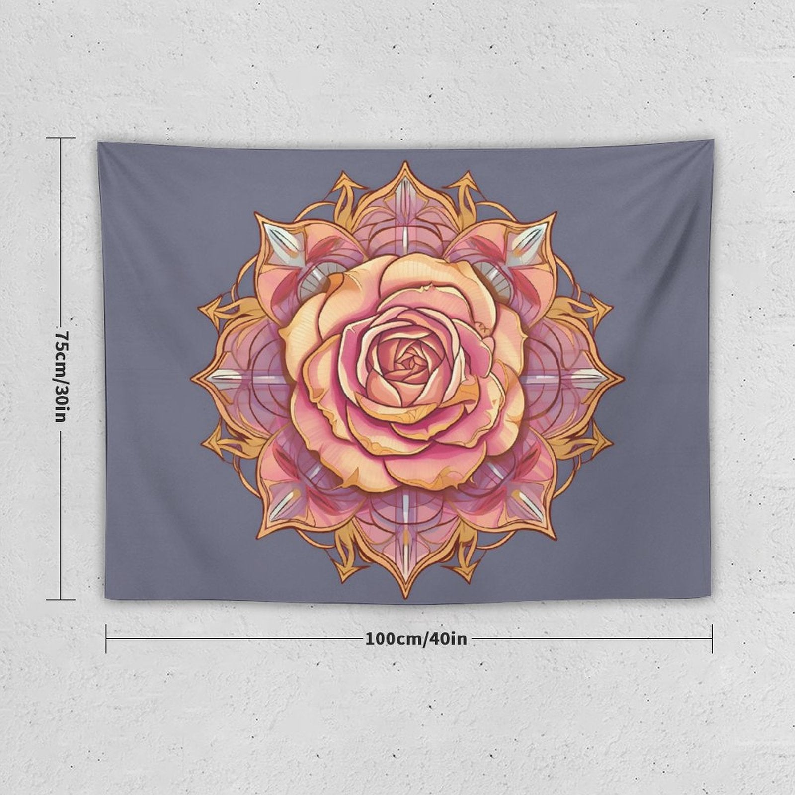 Tapiz de pared de rosas