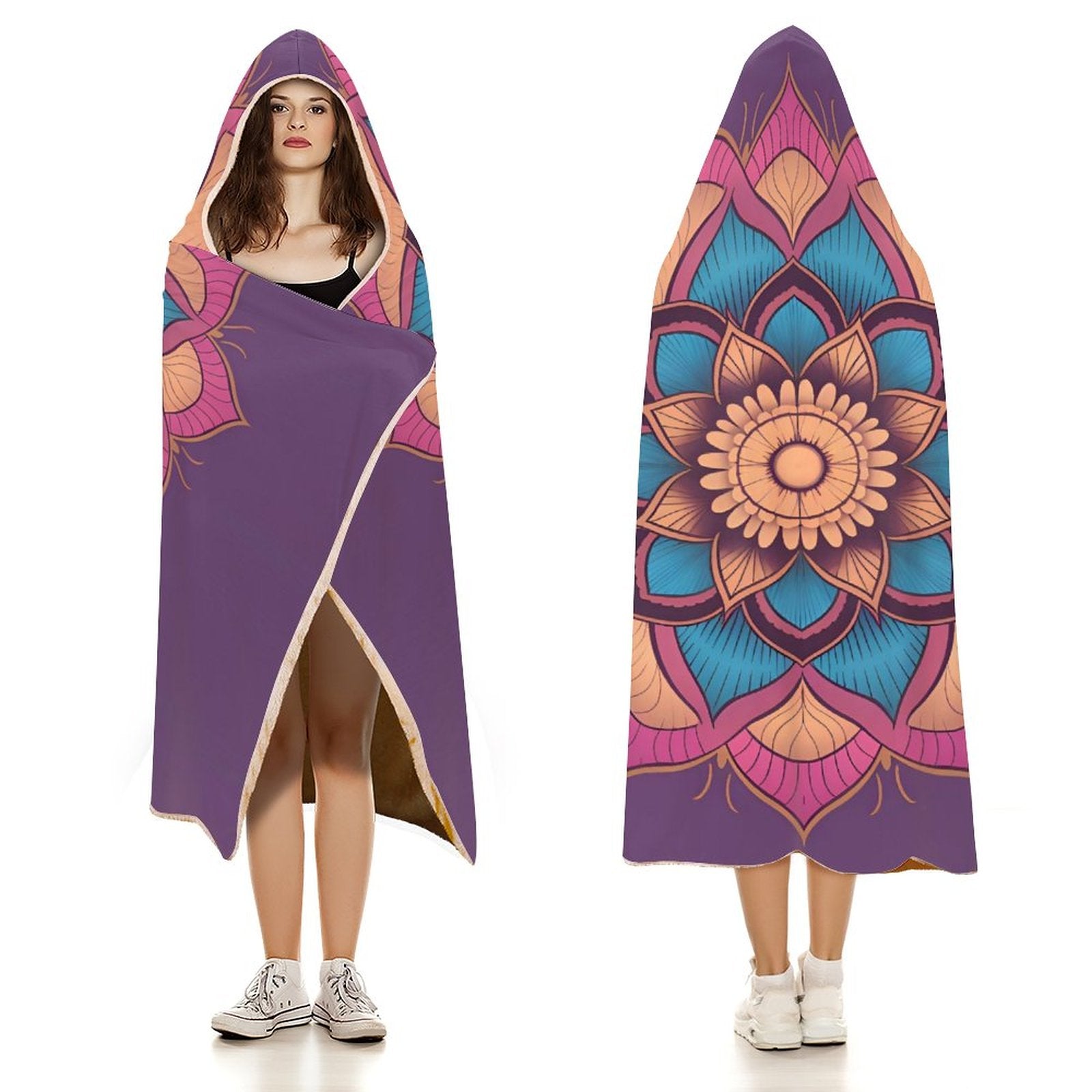 Manta con capucha Lotus