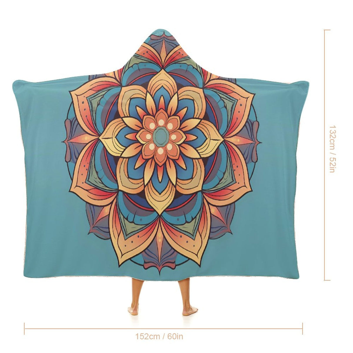 Lotus Hooded Blanket