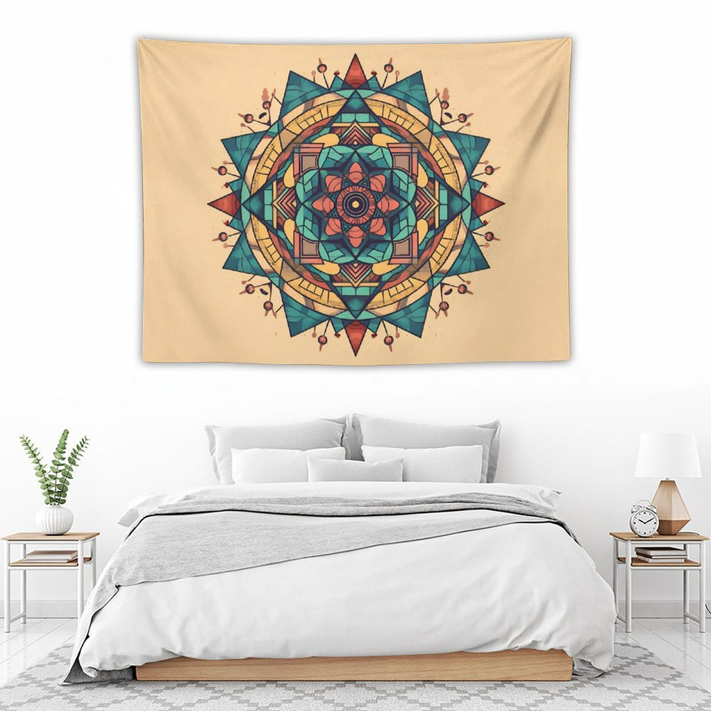 Tapiz geométrico de pared