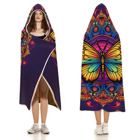 Butterfly Hooded Blanket