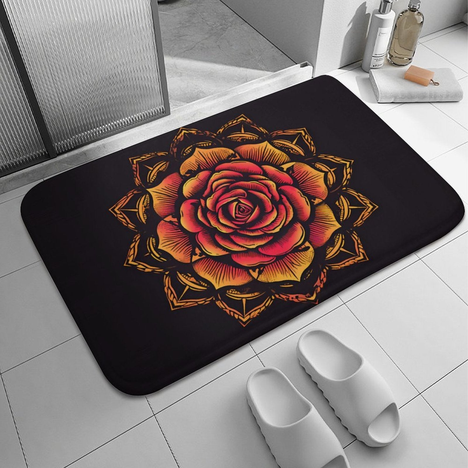 Rose Coral Velvet Rug