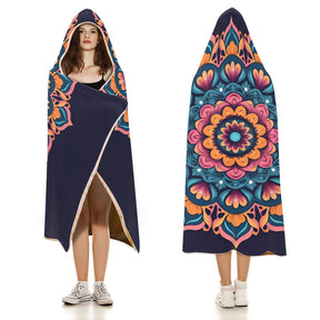 Flower Hooded Blanket