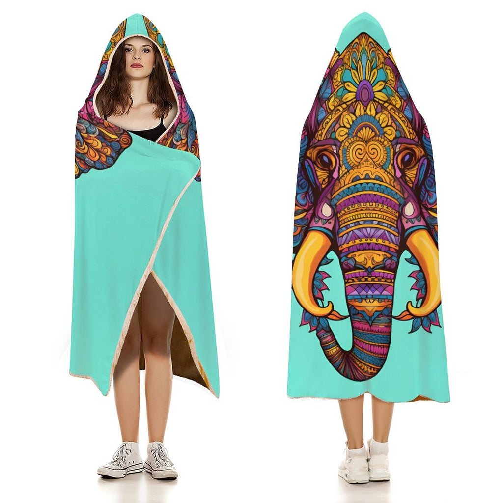 Elephant Hooded Blanket