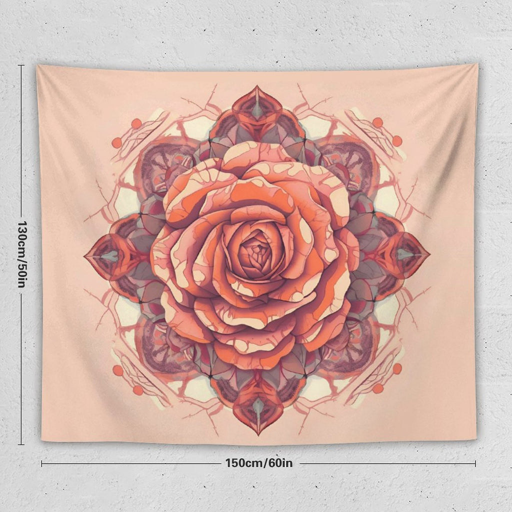 Tapiz de pared de rosas