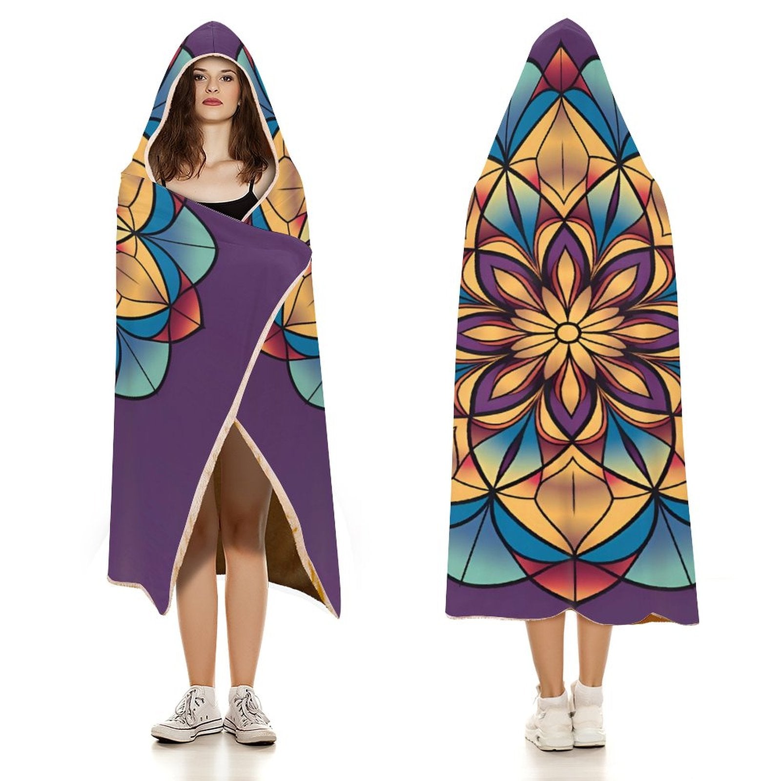 Lotus Hooded Blanket