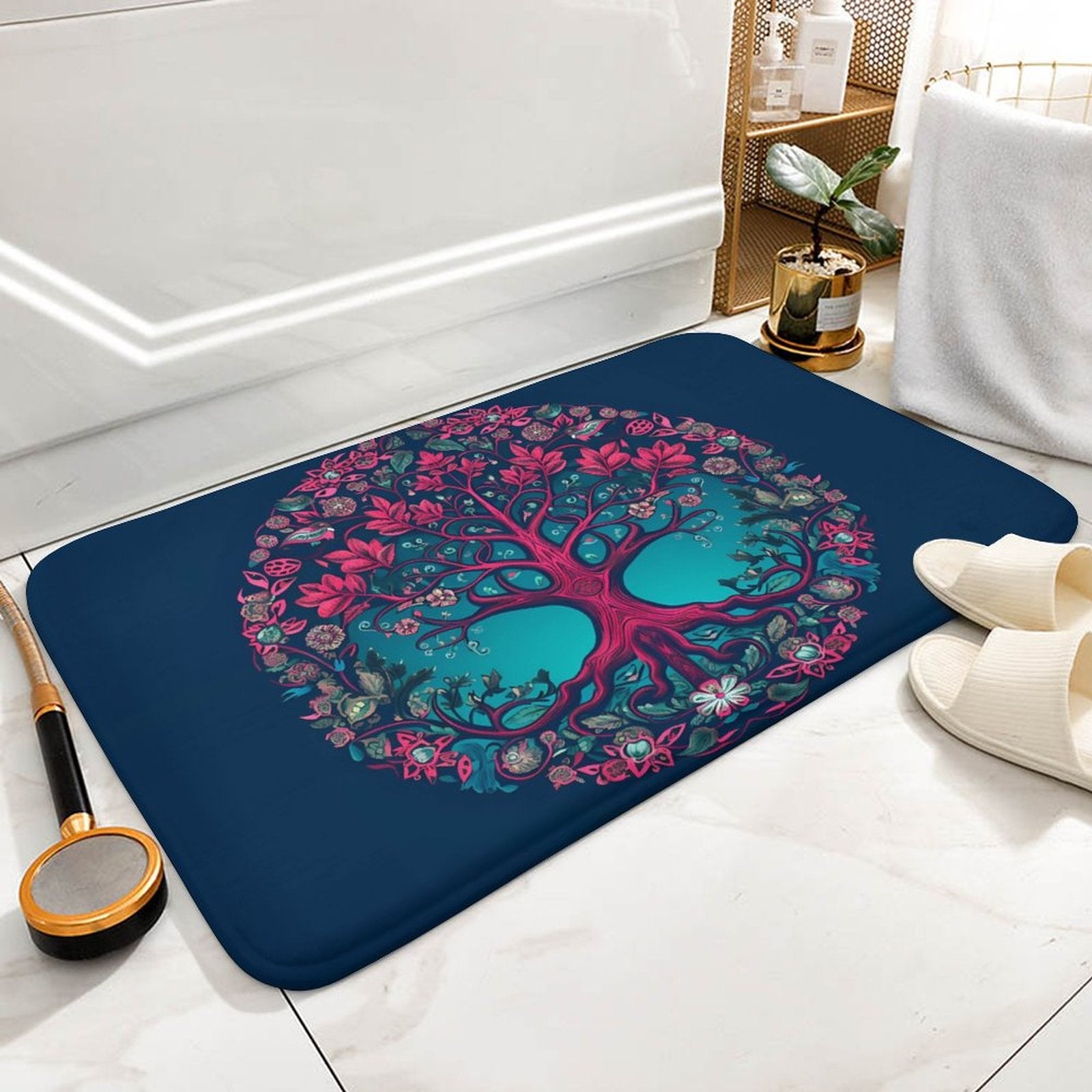 Tree Coral Velvet Rug