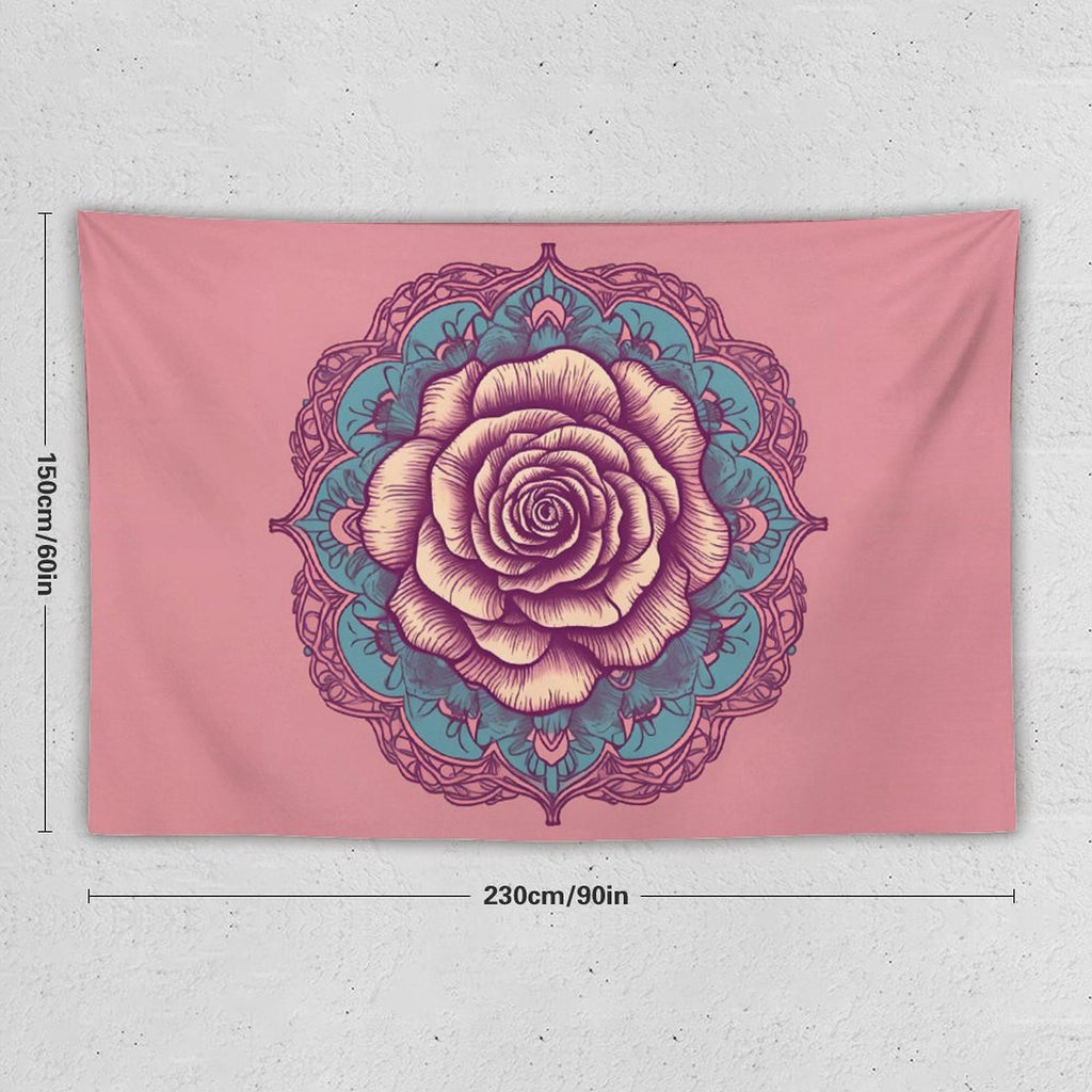 Tapiz de pared de rosas