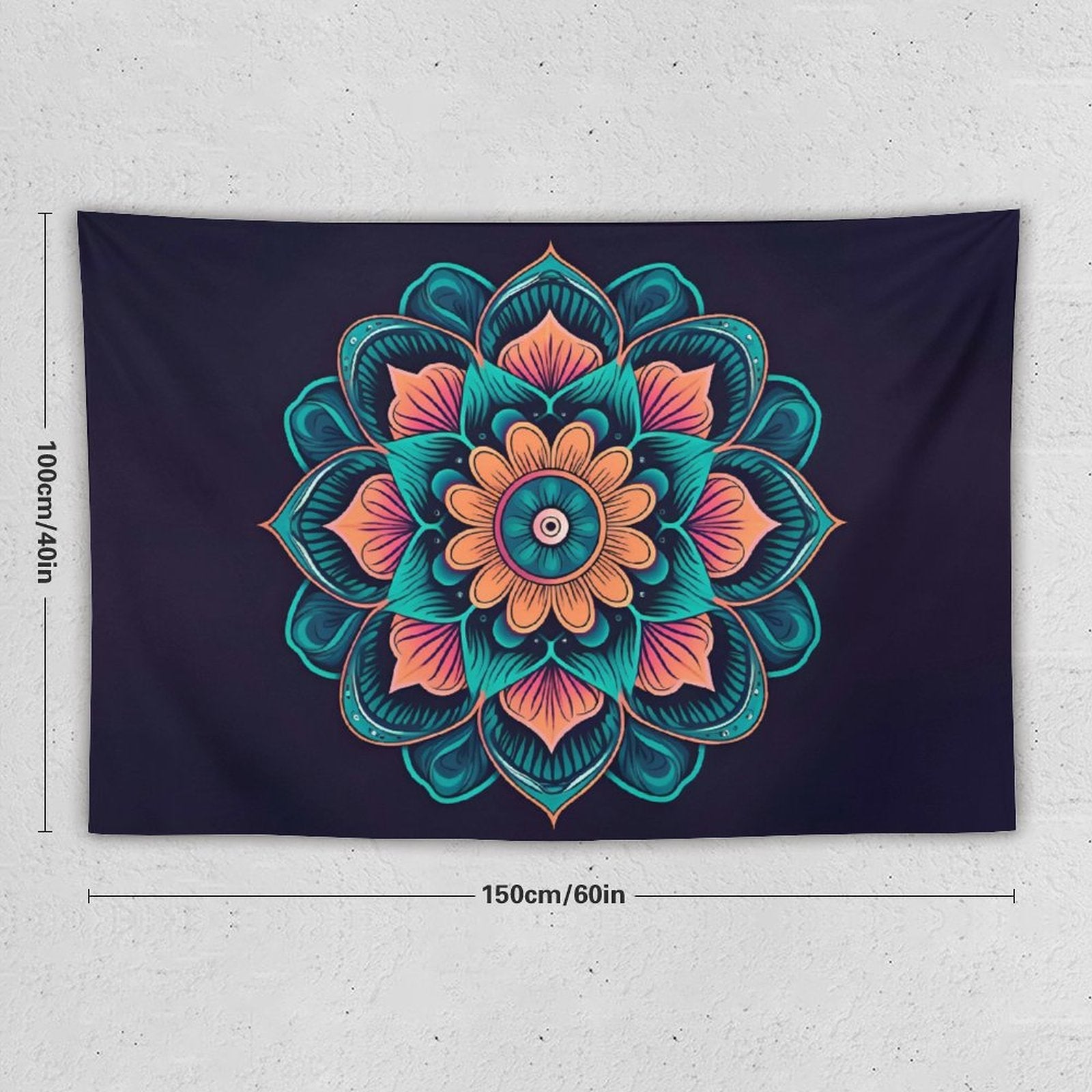 Tapiz de pared de flores