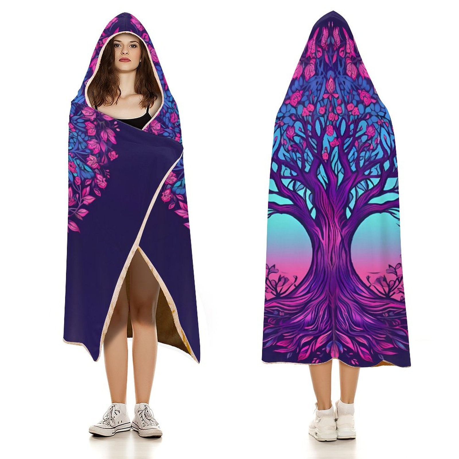 Tree Hooded Blanket