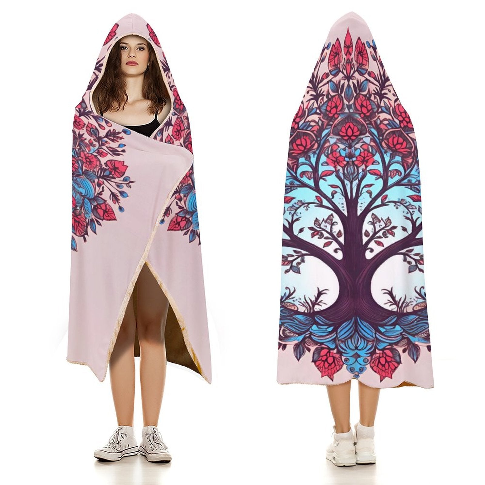 Tree Hooded Blanket