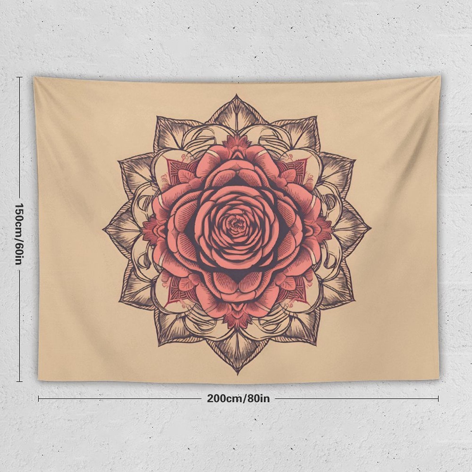 Rose Wall Tapestry