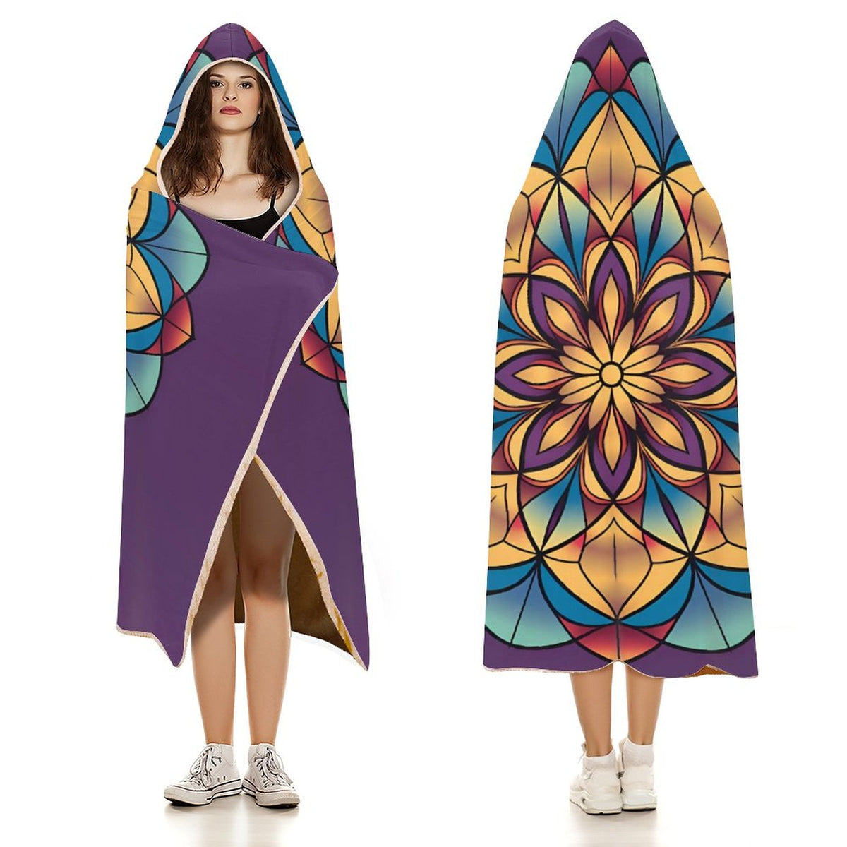 Lotus Hooded Blanket