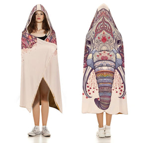 Elephant Hooded Blanket