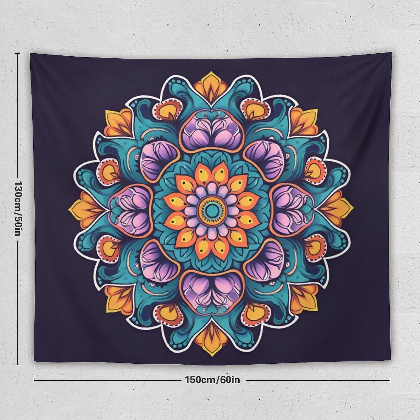 Tapiz de pared de flores