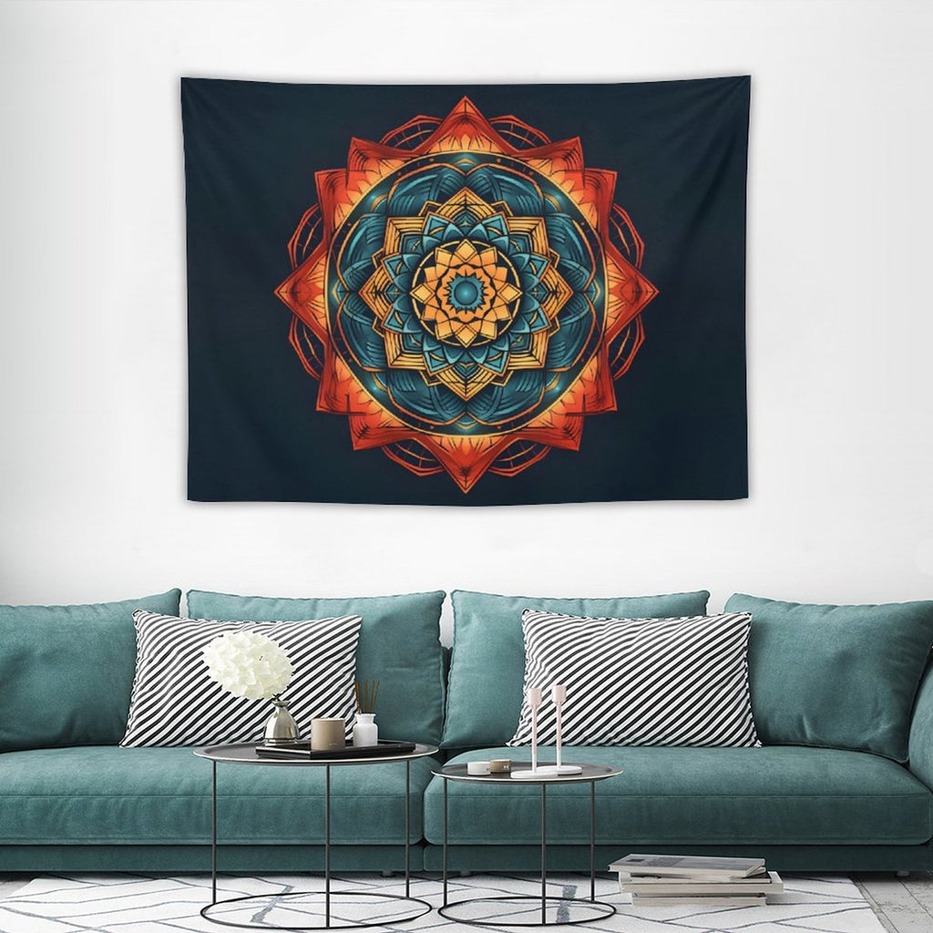 Tapiz geométrico de pared