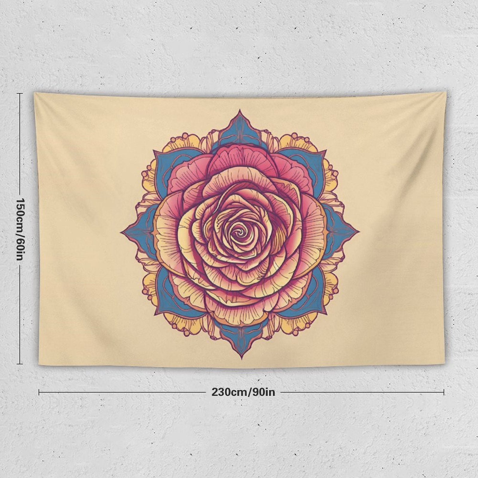 Rose Wall Tapestry