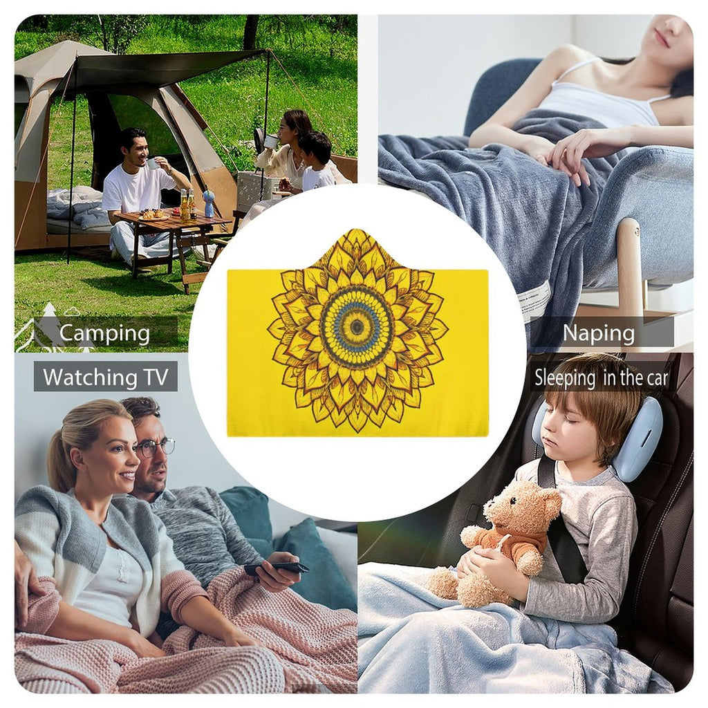 Sunflower Hooded Blanket