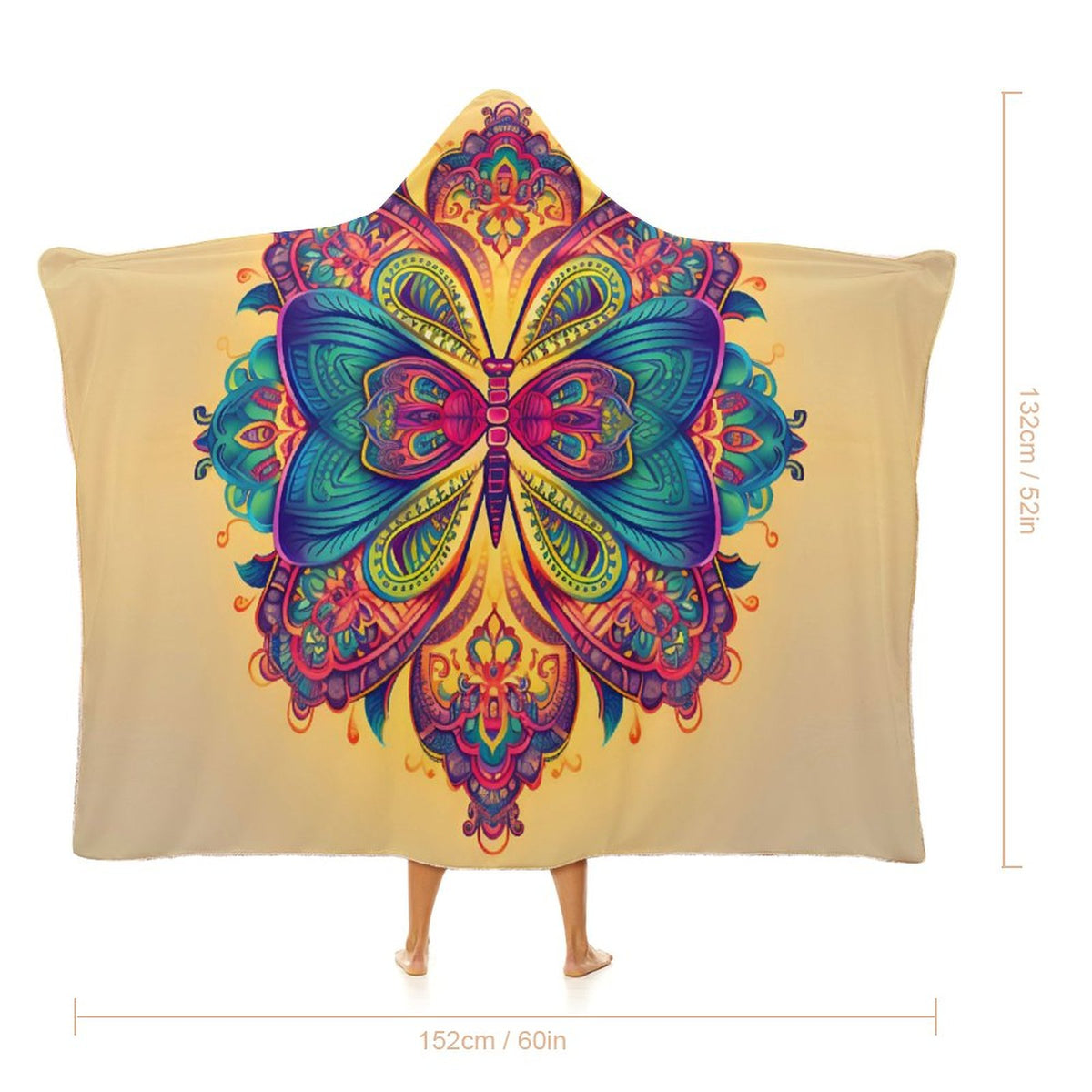 Butterfly Hooded Blanket