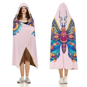 Butterfly Hooded Blanket