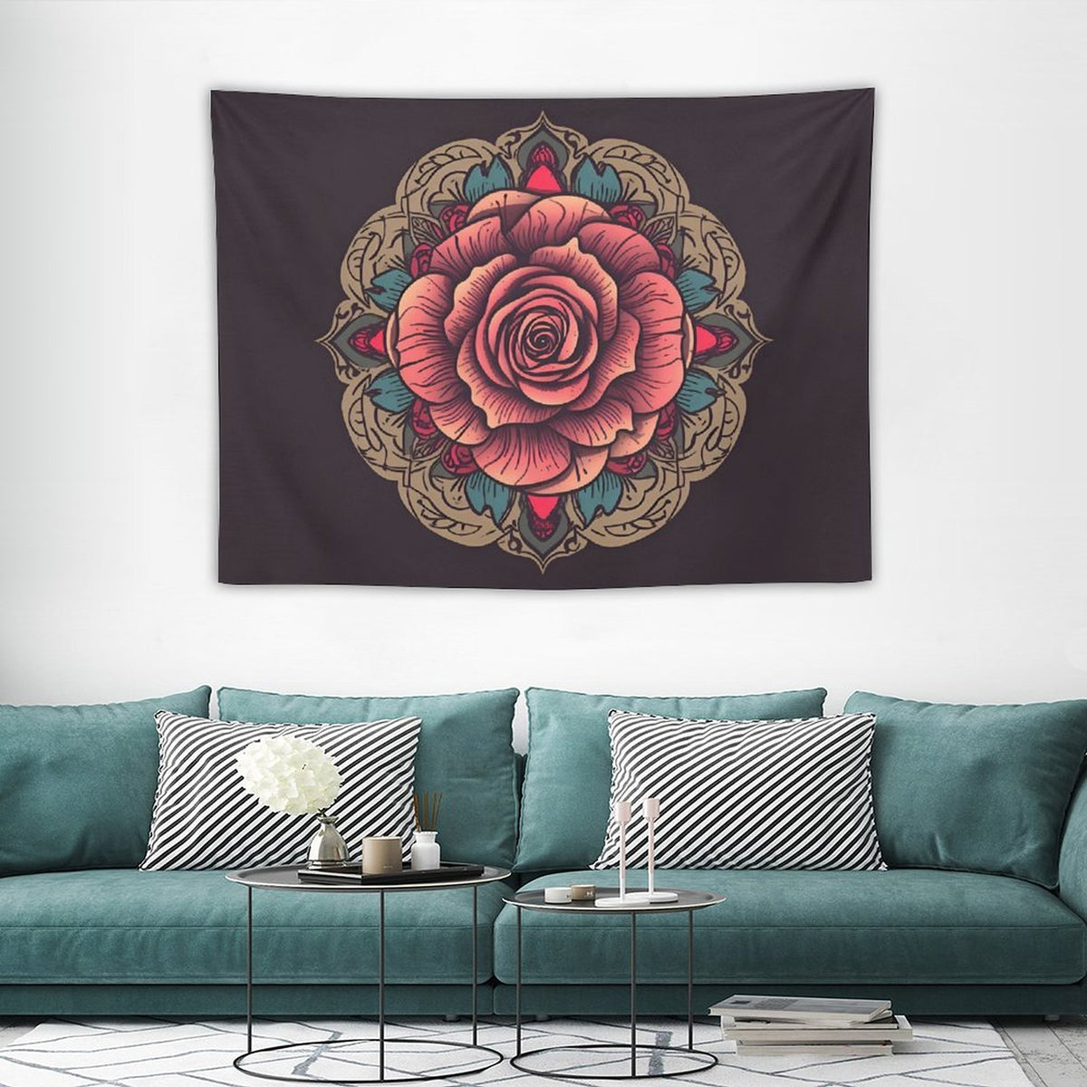 Rose Wall Tapestry