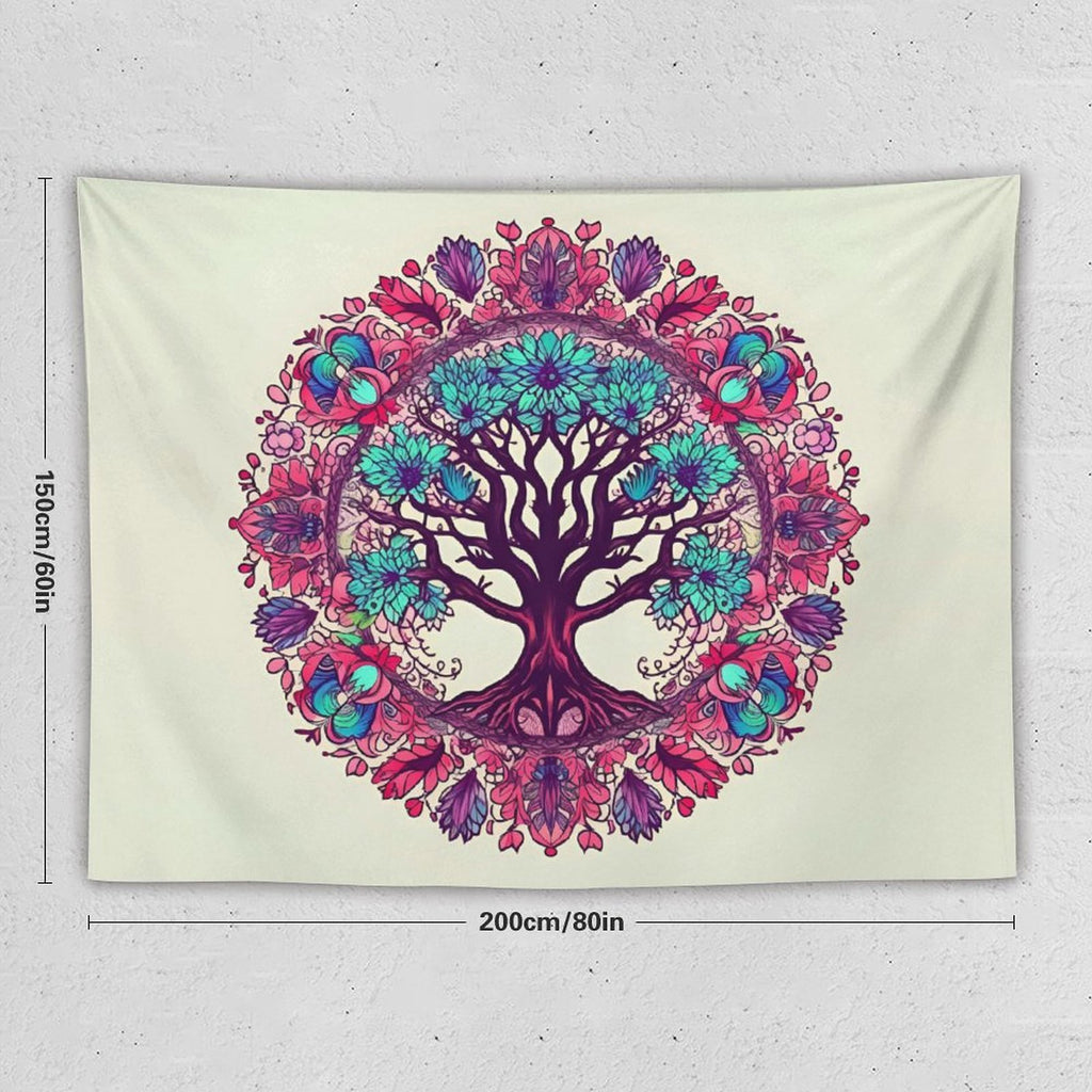 Tapiz de pared de árbol