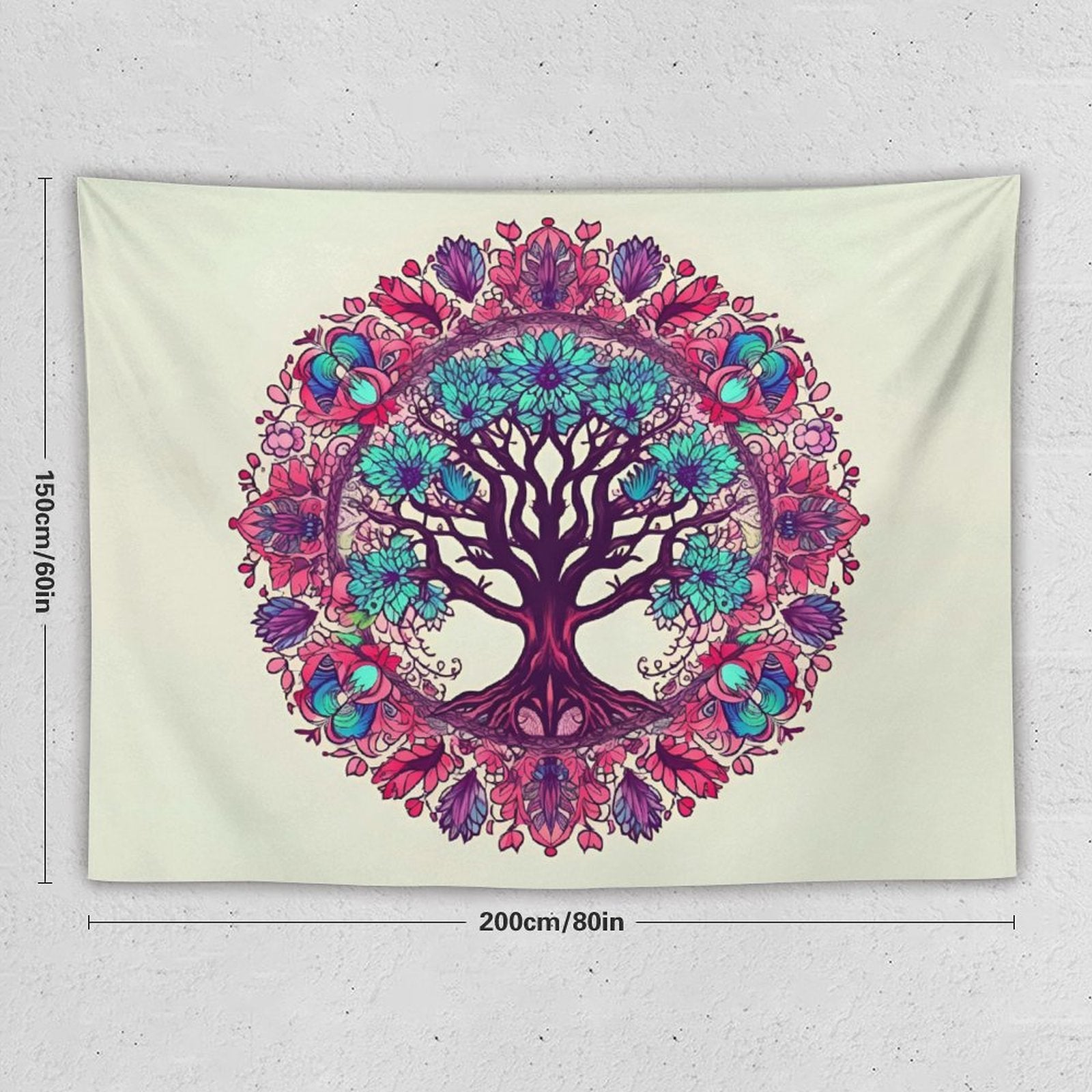 Tapiz de pared de árbol