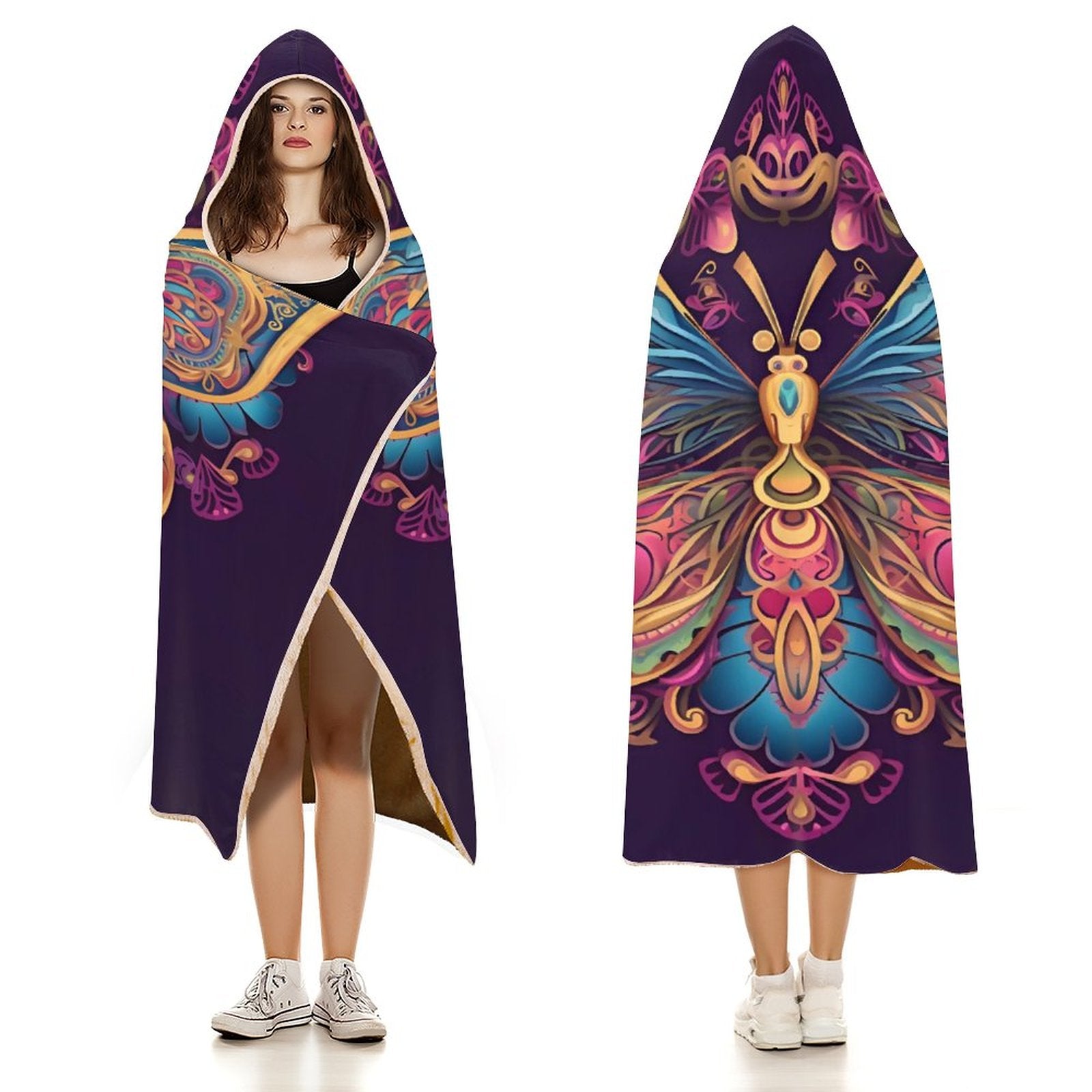 Butterfly Hooded Blanket