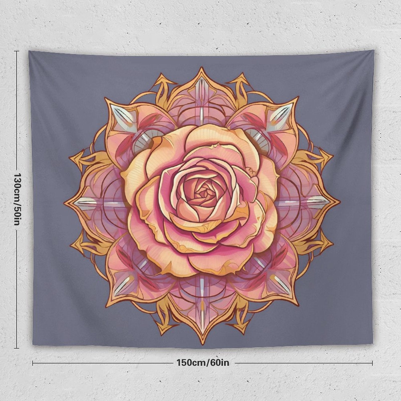 Tapiz de pared de rosas