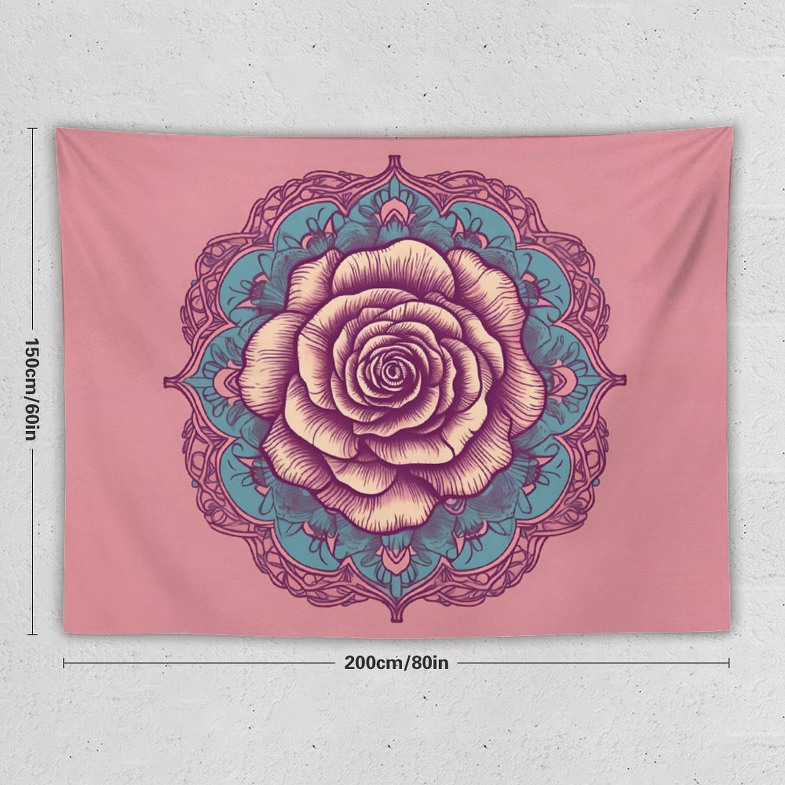 Tapiz de pared de rosas