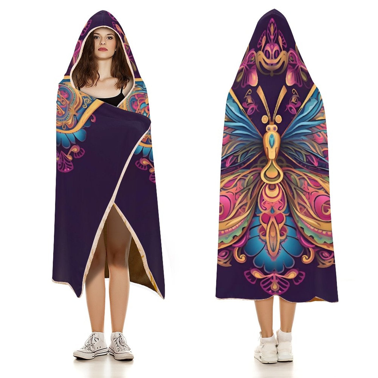 Butterfly Hooded Blanket