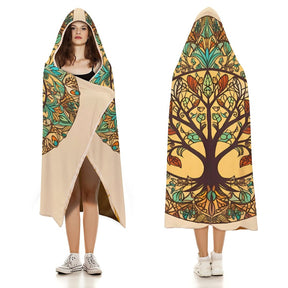 Tree Hooded Blanket