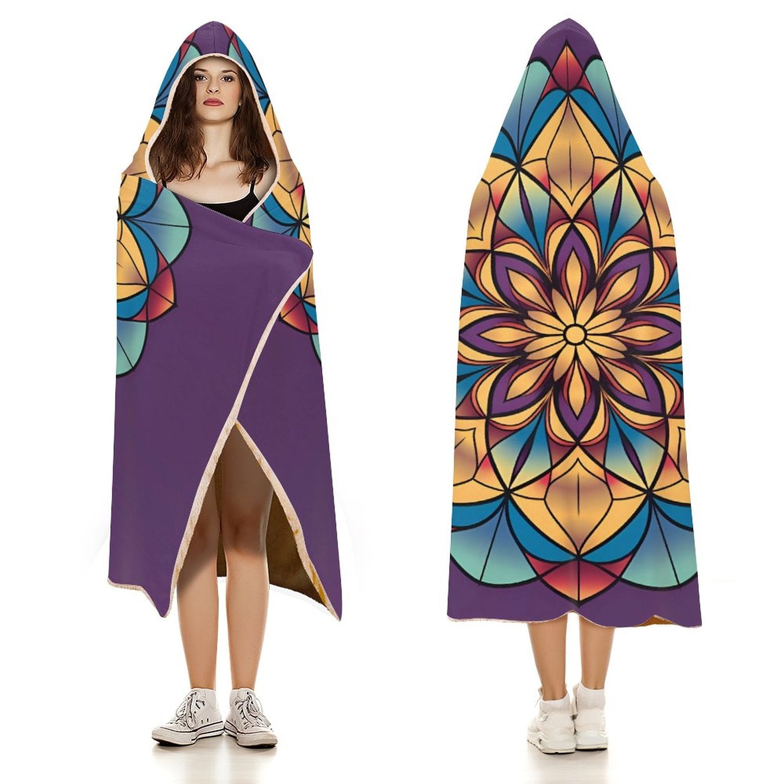 Lotus Hooded Blanket